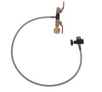Tubo adattatore di ricarica per bombola di CO2 Sunicon CGA0 per il riempimento del serbatoio di soda (36 inches long With pressure gauge)