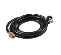 Tubo adattatore per serbatoio propano in ottone, 1,8 m/3 m, connettore POL per bombole di gas da 0,5 kg a 9,1 kg, attrezzatura da cucina all'aperto (1,8 m)
