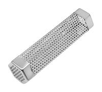 Tubo affumicatore per griglia a pellet, tubo in acciaio inox, tubo a pellet infuso di sapore, accessori per riscaldamento uniforme per barbecue in cortile, cucina in campo, bistecche e pollo