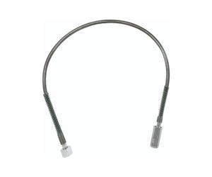 Tubo alta pressione - CO2 per montaggio a parete - 1m - esagonale e dado zigrinato a serraggio manuale