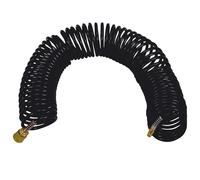 TUBO ARIA COMPRESSA IN NYLON SPIRALATO STANLEY DA 15 MT CON ATTACCHI RAPIDI PER COMPRESSORE