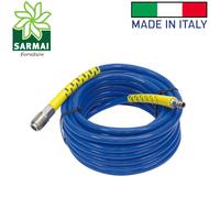 Tubo Aria Compressa retinato in PVC rinforzato raccordato Ø 15x10 rotolo 10 mt