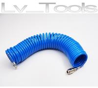 TUBO ARIA COMPRESSA SPIRALE 8x10 UNIVERSALE 10mt COMPRESSORE RACCORDATO