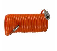 TUBO ARIA COMPRESSA SPIRALE FLESSIBILE PER COMPRESSORE 15 METRI RACCORDO