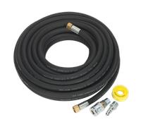 Tubo Aria Kit 15m X Ø13mm Alto Flusso Con 100 Serie Adattatori - Sealey AHK04