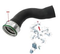 TUBO ARIA PER MANICOTTO INTERCOOLER per AUDI A3 10.2000-05.2003 1,9 TDi