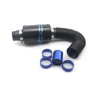 Tubo Aspirazione Aria 1 Set Da 3 Pollici Universale Per Auto Filtro Aria Fredda Alimentazione Chiusa Aspirazione Tubo Induzione Kit Tubo In Fibra Carbonio Presa D'aria(With Fan)