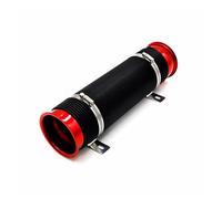 Tubo Aspirazione Aria Modifica Auto 76MM Forniture Tubo Telescopico Tubo Ventilazione Tubo Aspirazione Dell'aria Kit Espandibile Aspirazione Aria Fredda BX100458 Presa D'aria(Rosso)