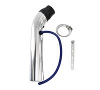 Tubo Aspirazione Aria Per Civic 01-UP EX 3" 76mm Kit Tubo Di Aspirazione Aria Fredda Per Auto Turbo Induction Pipe Racing Aria Tubo Aspirazione(Silver)