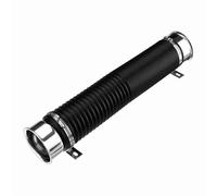 Tubo aspirazione dell'Aria Kit Flessibile Alimentazione Condotto Freddo Filtro Dell'aria Dell' 76 Mm 1 M Con Flessibile Di Ingresso Della Ugello Aspirazione Dell'aria(Argento)