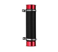 Tubo aspirazione dell'Aria Kit Flessibile Alimentazione Condotto Freddo Filtro Dell'aria Dell' 76 Mm 1 M Con Flessibile Di Ingresso Della Ugello Aspirazione Dell'aria(Rosso)