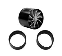 Tubo Aspirazione Dell'aria Motore Turbina Auto Compressore F1-Z Turbocompressore Filtro Aria Singolo Doppio Ventola Aspirazione Kit Risparmio Carburante Ricambio(Nero)