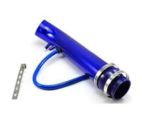 Tubo aspirazione dell'Aria Tubo Di Aspirazione Aria Universale Turbo Per Ingresso Aria Fredda Da 3 Pollici Tubo In Gomma Da 76 Mm Filtro A Induzione Kit Di Modifica Auto(Blu)