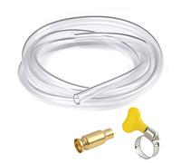 Tubo Autoadescante, Pompa a Sifone per Travaso Liquidi con Tubo Autoadescante Antistatico 1,5m, Pompa Carburante Universale per Benzina, Gasolio, Acqua, Vino, Birra e Olio