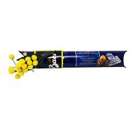 Tubo baci Perugina con mimosa 100 gr con baci fondente con cuore di gianduia e nocciole