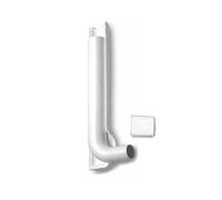 TUBO CACCIATA DI RISCIACQUO CON RIVESTIMENTO E TAPPO PER CASSETTA SARA cm 35x11