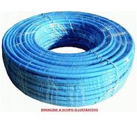 TUBO CALIBRATO IN POLIURETANO 98 ShA AZZURRO PER ARIA COMPRESSA 8 X 10 mm 100 METRI