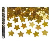 PartyDeco Tubo Cannone Sparacoriandoli Stelle Oro Metallizzato per Matrimonio e Party