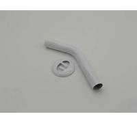 Tubo Cannotto Curvo 45 Gradi Ø 30 - Ottone Bianco - per Scarico Cassetta Wc Alta - Pz 1