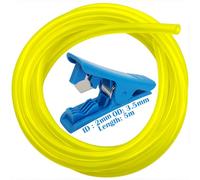 Tubo carburante, CTRICALVER 2x3,5mm tubo benzina Universale 5m, tubo carburante per tosaerba a benzina, tubi carburante, con 1 tagliatubi per tosaerba, motoseghe, soffiatori, idropulitrici