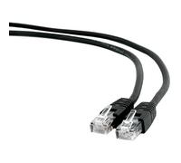 Tubo Cat.6 UTP 2m nero, ad alta velocità di trasferimento, ideale per il collegamento di reti e dispositivi elettronici.