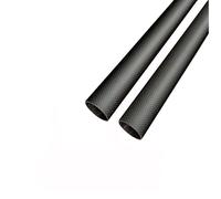 Tubo cavo smerigliato RC, 2 tubi in fibra di carbonio 3K, lunghezza 500 mm, trama semplice opaca(16mmx15mmx2Pcs)