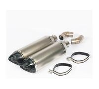Tubo Centrale Di Scarico Per Moto Per D&UCATI Per Mon&ster 695 696 795 796 1100 Sistema Di Scarico 470MM Silenziatore Tubo Terminale Deflettore Slip On Tubo Di Collegamento Tubo(3)