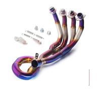 Tubo Centrale Di Scarico Per Moto Per Y&amaha R6 YZF Moto Scarico Sistema Completo Modificato Anteriore Tubo Centrale Marmitta Slip On Collegamento In Acciaio Inox(2006-2018 B)