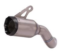 Tubo Centrale Di Scarico Per Moto Per Z900 A2 Z900e 2017-2020 In Lega Di Titanio Slip On Motorcycle GP Exhaust Escape Link Pipe Muffler No DB Killer(2)