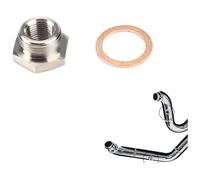 Tubo Centrale Di Scarico Per Touring Per CVO Per Dyna Super Wide Glide Per Softail XL 18 Mm-12 Mm Scarico O2 Sensore Distanziatore Adattatore Per Moto(1 Pcs)