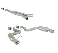 Tubo centrale Gr.N no silenziatore inox + Posteriore Mustang VI 15> Coupe' 2.3i