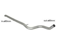 Peugeot Tubo centrale Gr.N senza silenziatore inox - Linea maggiorata diametro