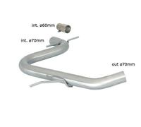 Volkswagen Tubo centrale Gr.N senza silenziatore inox - Linea maggiorata