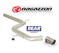 Tubo centrale senza silenziatore inox 70 mm Ragazzon VW Golf 7.5 2.0 GTI 169 kw