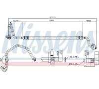 NISSENS 842626 Condotto alta pressione, Climatizzatore