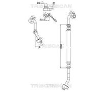 TRISCAN 9010 29012 Condotto d. bassa / alta pressione, Climatizzatore