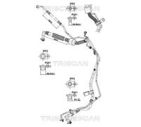 TRISCAN 9010 28068 Condotto d. bassa / alta pressione, Climatizzatore
