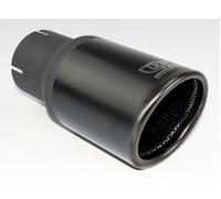 Tubo coda di scarico universale marmitta punta tonda lunghezza 100mm 120mm...