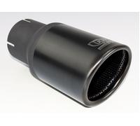 Tubo coda di scarico universale marmitta punta tonda lunghezza 100mm 120mm mo...