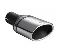 Tubo coda scarico universale marmitta punta ovale lunghezza 120x80mm attacco ...