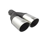 Tubo coda scarico universale marmitta punta tonda 76mm lunghezza 230mm montag...