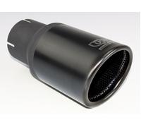 Tubo coda scarico universale marmitta punta tonda lunghezza 100mm 120mm...