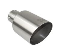 Tubo coda scarico universale marmitta punta tonda lunghezza 100mm 120mm monta...