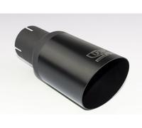 Terminale di scarico punta silenziatore tondo 80mm lunghezza 120mm montaggio ...