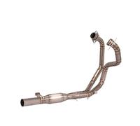 Tubo Collegamento Centrale Compatibile con Suzuki per GSX250R per DL250 Modifica Senza Silenziatore Moto Sistema Completo Moto Tubo di Collegamento Anteriore-Medio Scarico Slip On