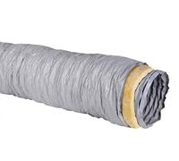 TUBO CONDOTTA FLESSIBILE PVC 10MT DOPPIA PARETE VENTILAZIONE ARIA CALDA FREDDA