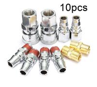 Tubo Connettore Compressore Frizione Cura Acciaio Argento 10Pcs Pratico