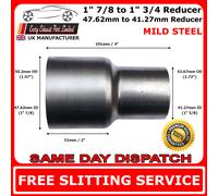 Tubo connettore riduttore di scarico standard in acciaio dolce da 48 mm a 42 mm