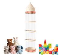 Tubo Contenitore per Peluche - Porta Bambole Trasparente - Contenitore Tubo Antipolvere Per Camera Dei Bambini E Soggiorno