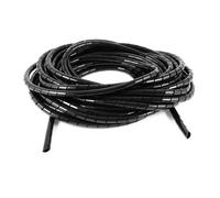 Tubo copricavo spiralato diametro 10mm 10 metri nero Aigostar